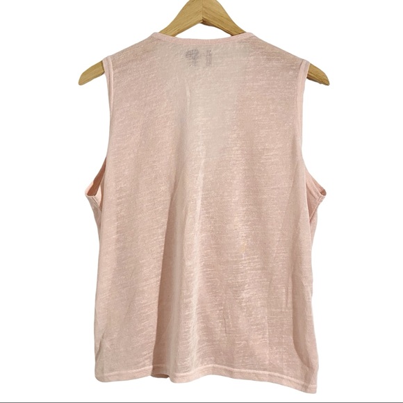 ASOS Pink Surplice Wrap Front Sleeveless Top, Plus Size 14 - Picture 2 of 8